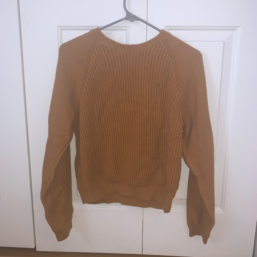 dark orange knit sweater